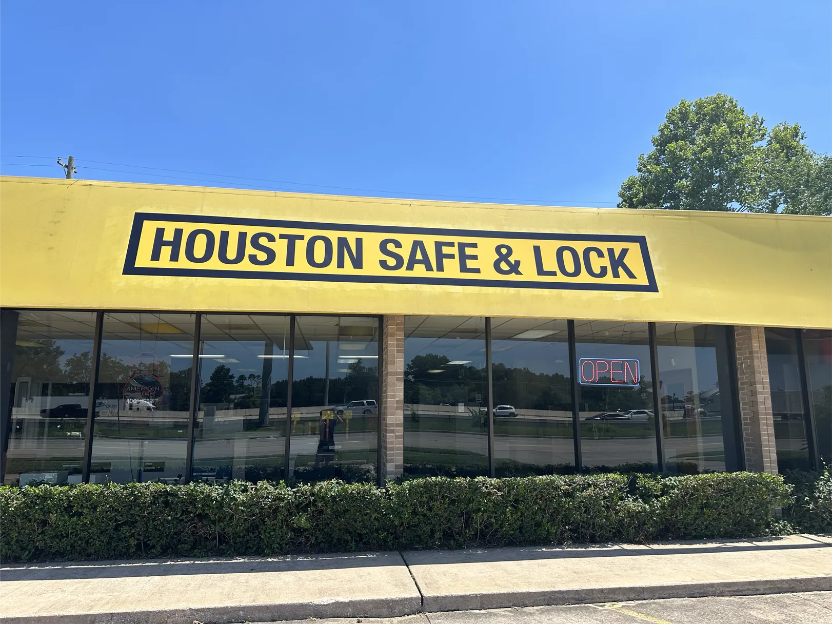 King Safe and Lock Memorial showroom storefront